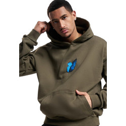 Mister Tee Le Papillon Heavy Oversize Hoody Ανδρικό Φούτερ με Κουκούλα & Τσέπες Χακί MT1919