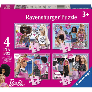 Παιδικό Puzzle Ravensburger Barbie 4 in 1 12 + 16 + 20 + 24 Κομμάτια