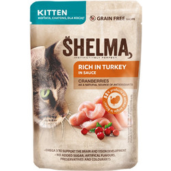 Shelma Kitten Grain Free with Turkey & Cranberry in Gravy 85gr