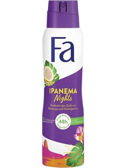 Fa Ipanema Night Γυναικείο Αποσμητικό Spray 48h 150ml