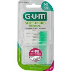 Gum 632 Fluoride Μεσοδόντιες Οδοντογλυφίδες M Πράσινες 50τμχ