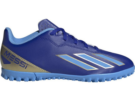 Adidas X Crazyfast Messi Club TF ID0722 Παιδικά Ποδοσφαιρικά Παπούτσια Με Σχάρα Μπλε