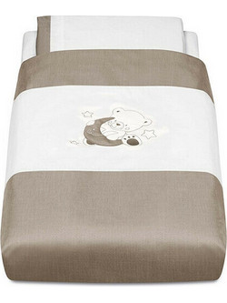 Cam Bear Moon Σετ Κούνιας White/Ecru 3τμχ