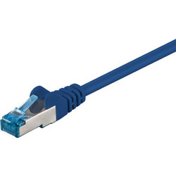 Goobay S/FTP Cat.6a Καλώδιο Δικτύου Ethernet 1m Blue 93677