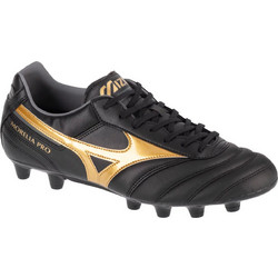 Mizuno Morelia II Pro FG P1GA231350 Ποδοσφαιρικά Παπούτσια με Τάπες Μαύρα Χρυσά