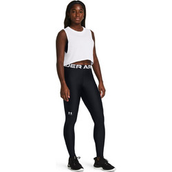 Under Armour HeatGear Authentics Γυναικείο Κολάν Μακρύ Ψηλόμεσο Βαμβακερό Μαύρο 1383559-001
