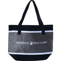 Greenwich Polo Club Υφασμάτινη Τσάντα Θαλάσσης Ώμου Μαύρη 3865
