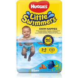 Huggies Little Swimmers Πάνες Μαγιό No2-3 3-8kg 12τμχ