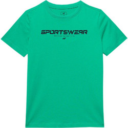 4F Παιδικό T-Shirt Κοντομάνικο Πράσινο JWSS24-TTSHM1114-41S