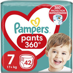 Pampers Pants 360 Πάνες Βρακάκι No7 17kg+ 42τμχ