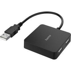 Hama 200121 USB Hub 2.0 USB-A με 4 Θύρες USB-A