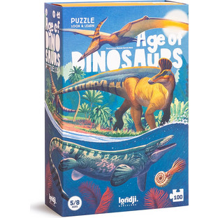 Παιδικό Puzzle Londji Look & Learn Age Οf Dinosaurs 100 Κομμάτια