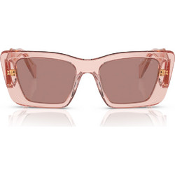 Prada PR08YS 19Q10D Γυναικεία Γυαλιά Ηλίου Πεταλούδα Κοκάλινα Ροζ με Ροζ Polarized Φακό