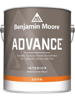 Benjamin Moore Advance Ακρυλικό Χρώμα Εσωτερικού Χώρου Λευκό Satin 3.78lt
