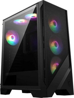 MSI Forge 120A Airflow Gaming Midi Tower Κουτί Υπολογιστή RGB με Πλαϊνό Παράθυρο