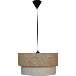 Heronia Lighting Κρεμαστό Φωτιστικό Οροφής Μονόφωτο E27 Καφέ Φ40cm 14-0279