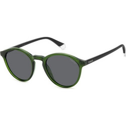Polaroid Eyewear PLD4153/S 1EDM9 Γυαλιά Ηλίου Στρογγυλά Κοκάλινα Πράσινα με Μαύρο Polarized Φακό