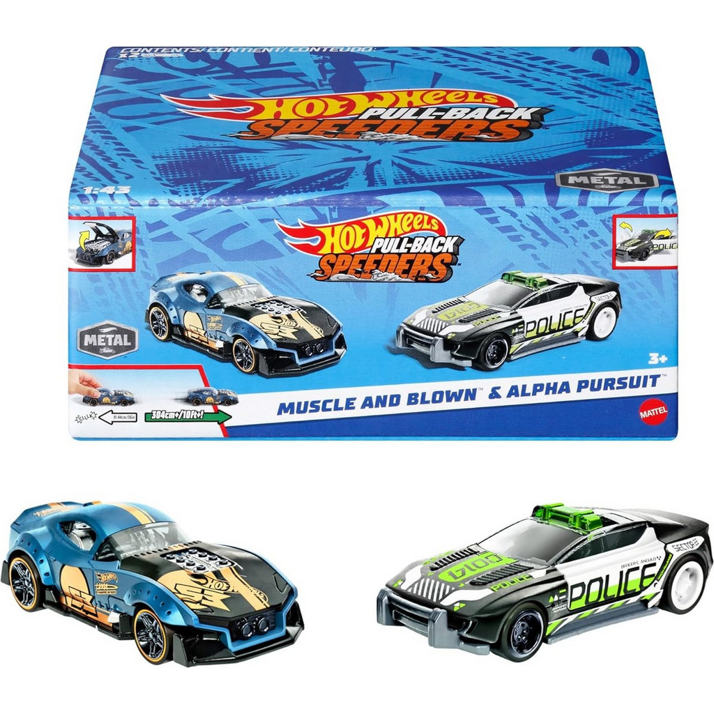 Mattel Hot Wheels Alpha Pursuit Speeders Muscle & Blown Σετ 2τμχ HPR97 ...