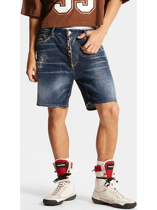 Dsquared2 Ανδρική Βερμούδα Τζιν Navy Μπλε S71MU0793-S30664