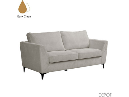 Liberta Boel Τριθέσιος Καναπές Γκρι 200x86x92cm 71-0147