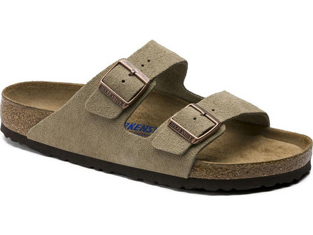 Birkenstock Arizona Soft Footbed Ανδρικά Σανδάλια Ανατομικά Εκρού 95130