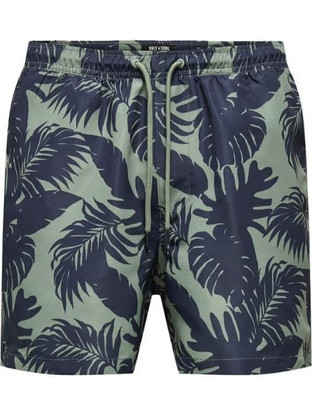 Only & Sons Ανδρικό Μαγιό Σορτς Floral Navy Μπλε 22028821