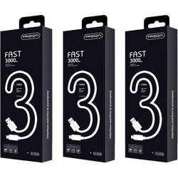 Treqa CA-8082 USB-A to Lightning Cable 3m White 6972047910212