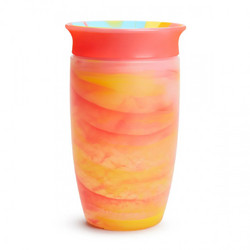 Munchkin Miracle 360 Sippy Tropical Swirl Εκπαιδευτικό Ποτήρι Orange 296ml