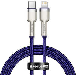 Baseus Cafule Braided USB-C to Lightning Cable 20W 1m Blue CATLJK-A05