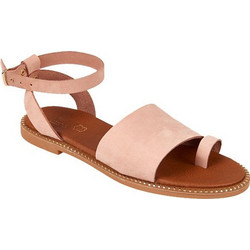 Elenross Γυναικεία Σανδάλια Suede Nude GS06215W
