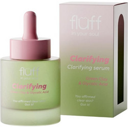 Fluff Clarifying Cleansing Green Clay & Glycolic Acid Serum Προσώπου 30ml