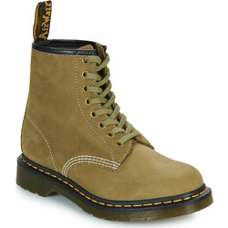 Dr. Martens 1460 Γυναικεία Αρβυλάκια Suede Χακί με Χοντρό Χαμηλό Τακούνι 31695357
