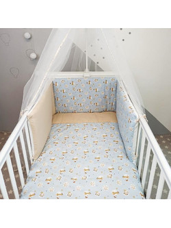 Baby Star Giraffe Σετ Κούνιας Yellow/Light Blue 3τμχ