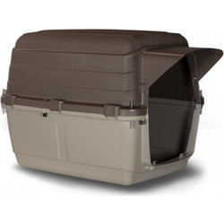 MP Bergamo Camper Σπιτάκι Σκύλου Πλαστικό Καφέ 81x60x61cm