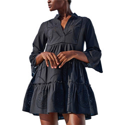 Lace Mini Καθημερινό Φόρεμα Μαύρο M-8452