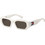 Tommy Hilfiger TJ0099/S VK6/IR Γυαλιά Ηλίου Ορθογώνια Κοκάλινα Λευκά με Μαύρο Polarized Φακό