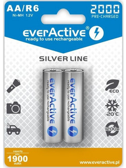 everActive HR6 AA Silver Line 1900mAh 2τμχ