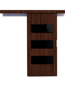 PoliHome Rea Πόρτα Εσωτερική Συρόμενη Laminate Wenge 106x205cm 162646509