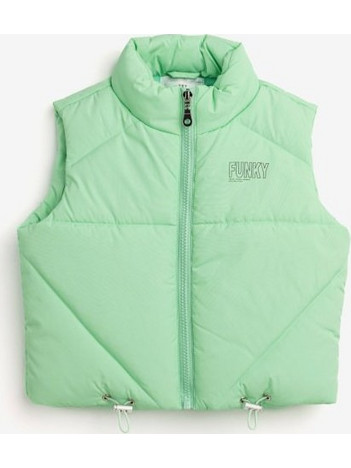 Funky Αμάνικο Παιδικό Μπουφάν Pullover Πράσινο Mint 124-518101-2