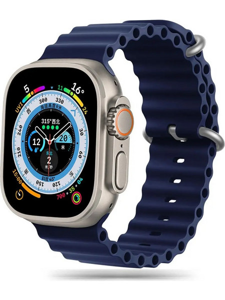 Tech-Protect IconBand Pro Λουράκι Σιλικόνης Midnight Blue (Apple Watch 42 / 44 / 45 / 49mm)
