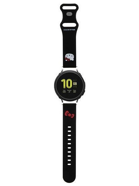 Hello Kitty Head Λουράκι Σιλικόνης Black (Universal 20mm)
