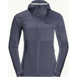 Jack Wolfskin Αθλητικό Γυναικείο Μπουφάν Softshell Μακρύ Ανθρακί 1207271-6179
