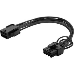 SAVIO AK-49 Καλώδιο Τροφοδοσίας 6-Pin PCIe Female to 6+2 Pin PCIe 0.1m Black