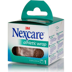 3M Nexcare Athletic Wrap Αυτοσυγκρατούμενος Ελαστικός Επίδεσμος 5cm x 2.5m