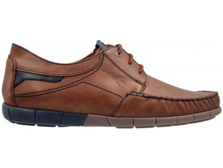 Boxer Ανδρικά Μοκασίνια Boat Shoes Δερμάτινα Ταμπά 21314-15-019