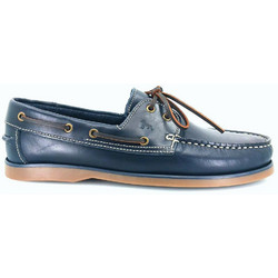 Boxer Ανδρικά Μοκασίνια Boat Shoes Δερμάτινα Navy Μπλε 19296-10-016