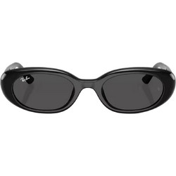 Ray-Ban RB4441D 667787 Γυναικεία Γυαλιά Ηλίου Οβάλ Κοκάλινα Μαύρα με Μαύρο Φακό