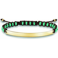 Thomas Sabo Γυναικείο Βραχιόλι Μακραμέ από Κορδόνι & Ασήμι A0056-896-17
