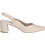 Marco Tozzi Γόβες Slingback Δερμάτινες με Χοντρό Χαμηλό Τακούνι Nude 2-2-29644-42-560