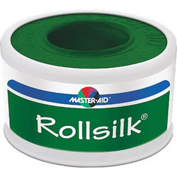 Master Aid Rollsilk Μεταξωτή Επιδεσμική Ταινία 2.5cm x 5m